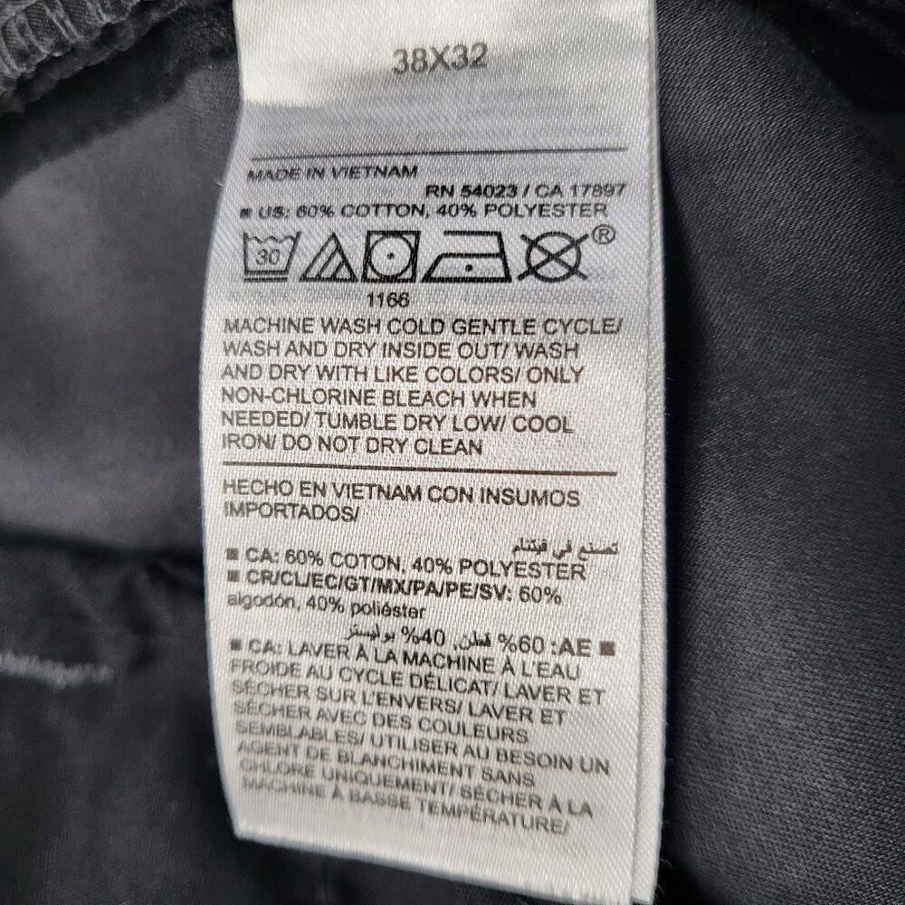 Old Navy Built In Flex Pants Mens 38 X 32 Ultimate Tech Straight Dark Gray - Picture 5 of 16